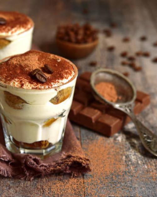 Plateau de 10 mini tiramisu.