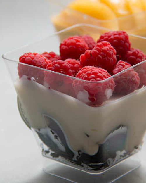 Plateau de 10 minis panacotta.