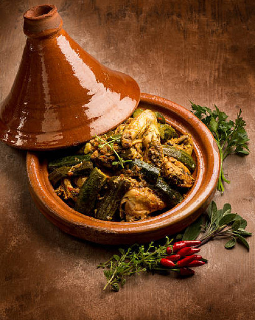 Tajine de légumes au miel & aux épices douces, riz
